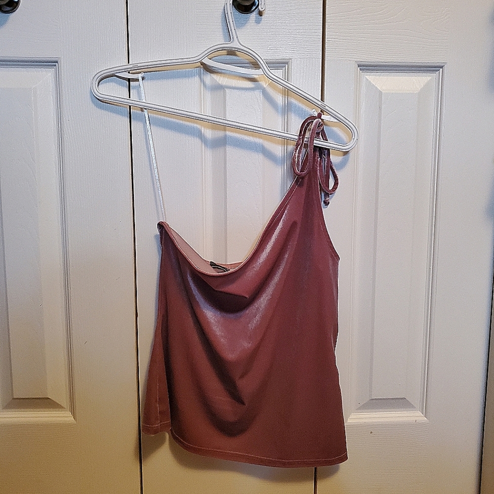 UO Velvet One-Shoulder Cami